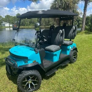 DENAGO EV ROVER XL AQUA COLORED LITHIUM CART