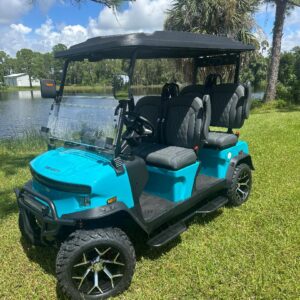 DENAGO EV ROVER XL AQUA COLORED LITHIUM CART